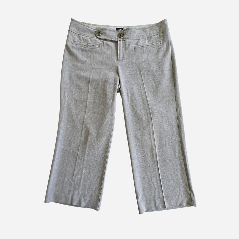 Vintage Y2k plaid low rise office siren gaucho culotte capri pant